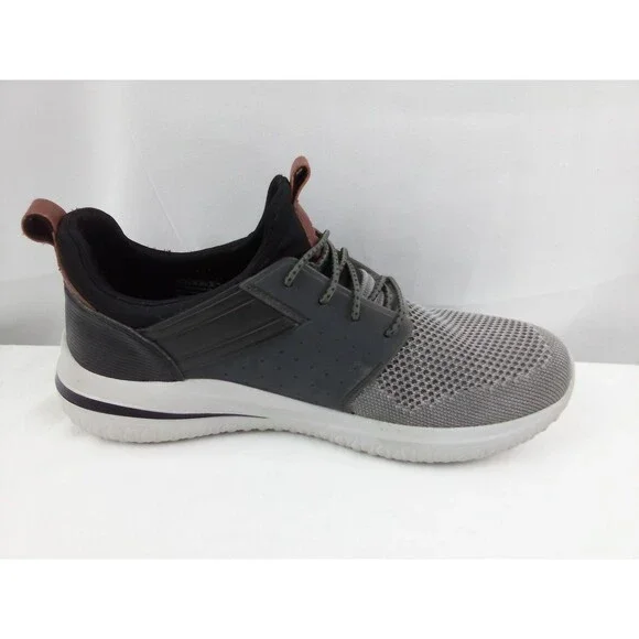 Skechers 3.0 Cicada Shoes Air-Cooled Memory Foam Gray Slip Ons Men’s Size 7.5 - Picture 8 of 11